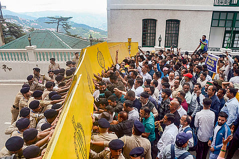 Protest in Shimla